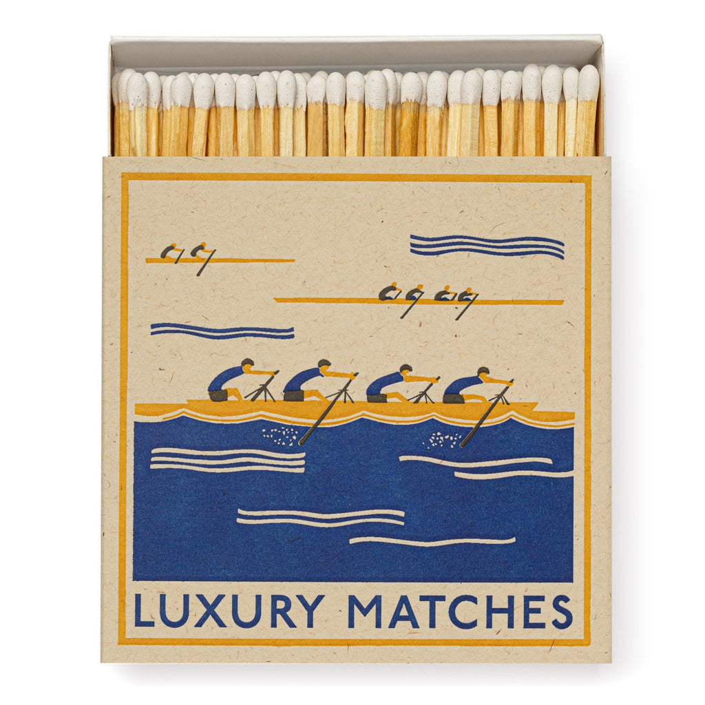 Archivist: Square Matchbox Matches - Rowers - Acorn & Pip_Archivist