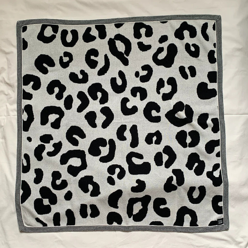 Fable & Bear: Leopard Knit Blanket - Acorn & Pip_Fable & Bear