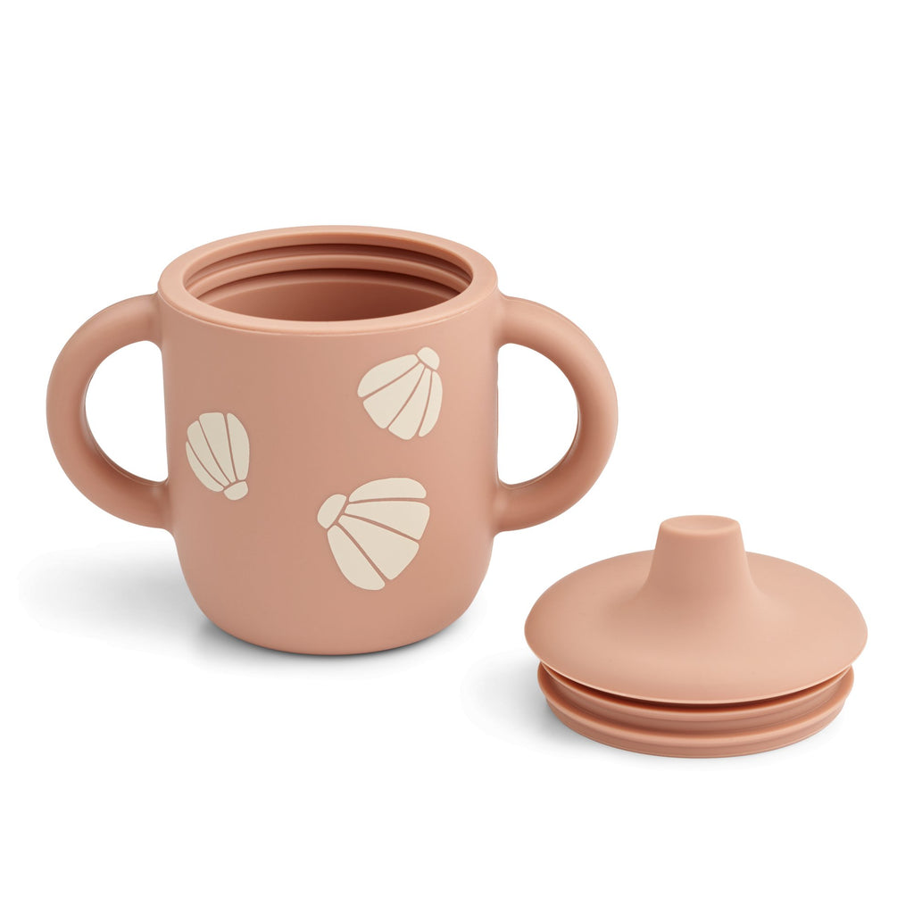 Liewood: Neil Silicone Sippy Cup (150ml) - Shell / Pale Tuscany Rose - Acorn & Pip_Liewood