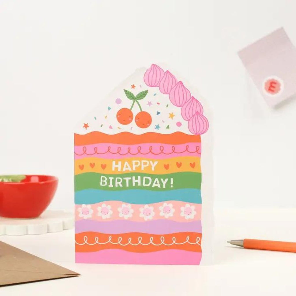 Mifkins: Cake Birthday Card - Acorn & Pip_Mifkins
