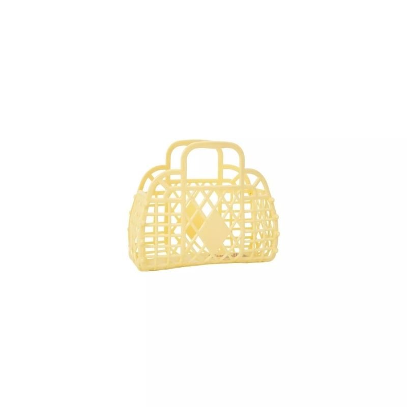 Sun Jellies: Retro Basket Mini - Yellow - Acorn & Pip_Sun Jellies