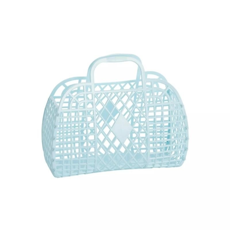 Sun Jellies: Retro Basket Small - Blue - Acorn & Pip_Sun Jellies
