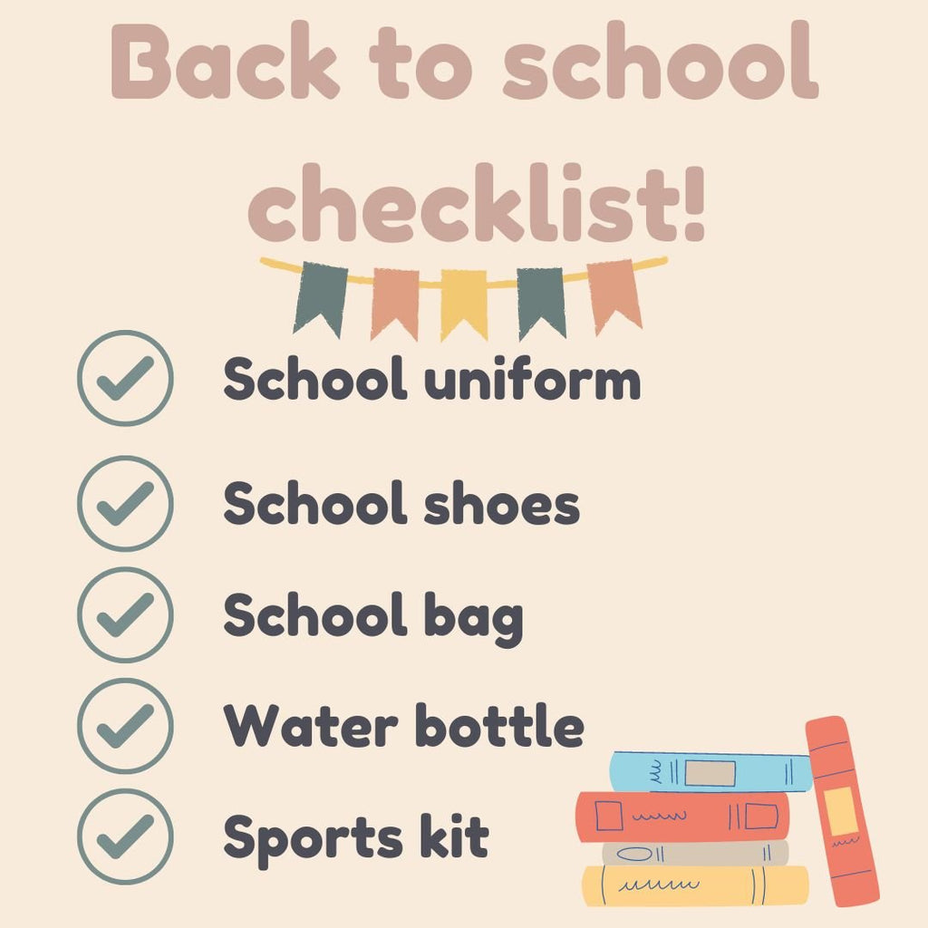 Back To School Checklist - Acorn & Pip