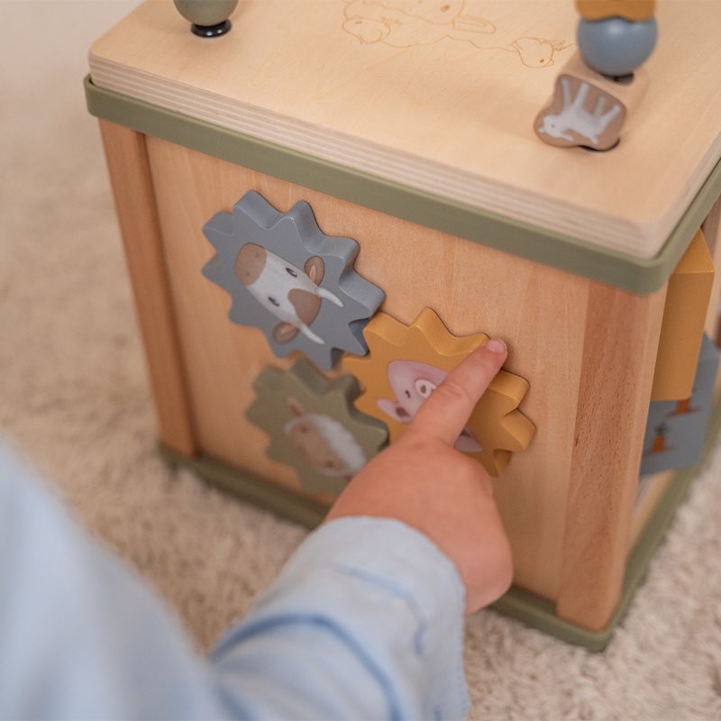 Little Dutch: Activity Cube Little Farm - Wooden Toys for Toddlers at Acorn & Pip