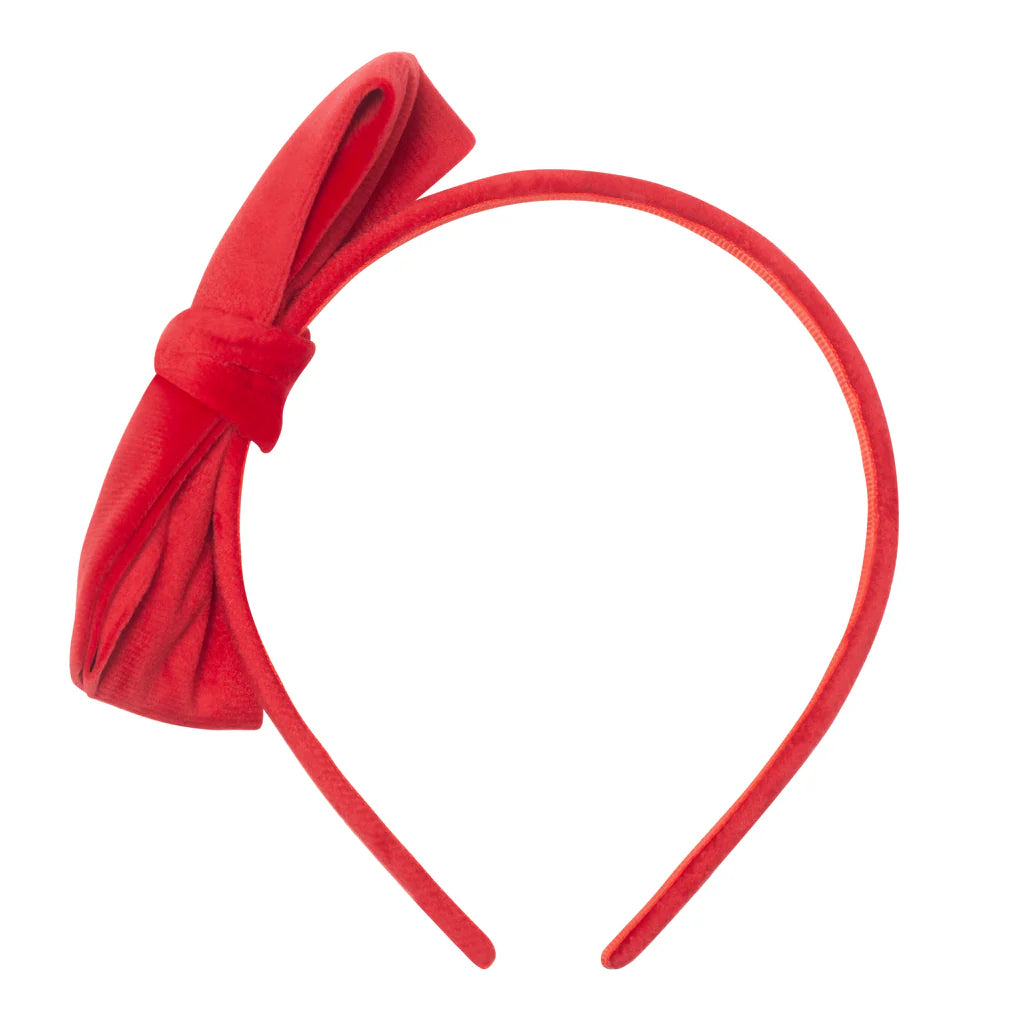 Mimi & Lula: VELVET BOW ALICE - RED – Acorn & Pip