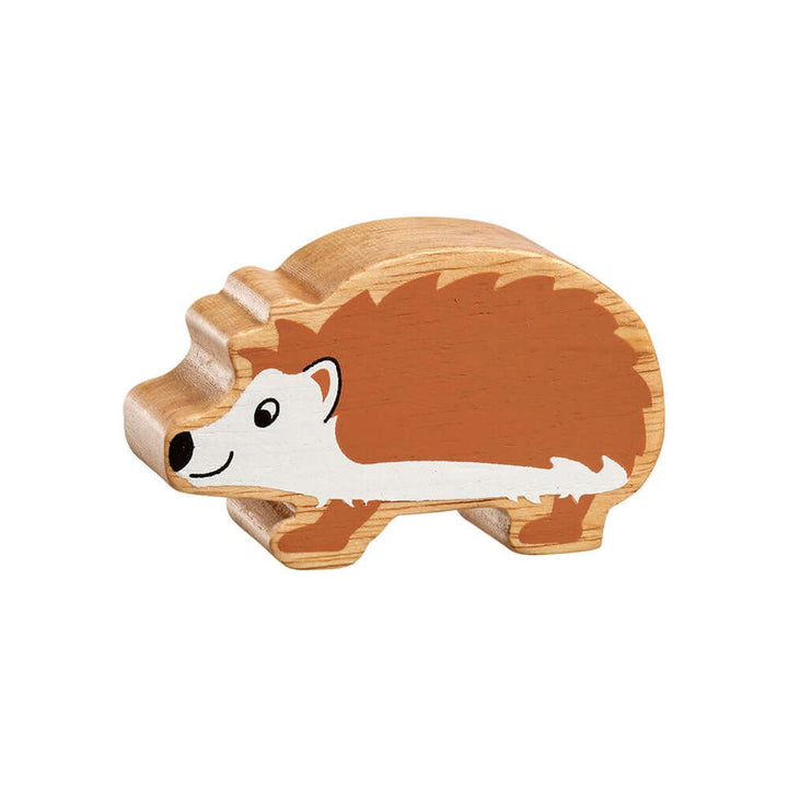 Brown hedgehog wooden toy for imaginative play from Acorn & Pip, perfect for little hands and creative fun.