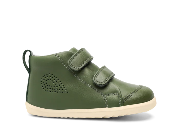 Bobux: Step-Up Hi Court Trainers - Forest Green - Shoes at Acorn & PIp