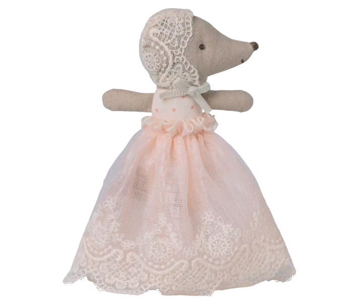 Maileg: Baby mouse in gown - Powder