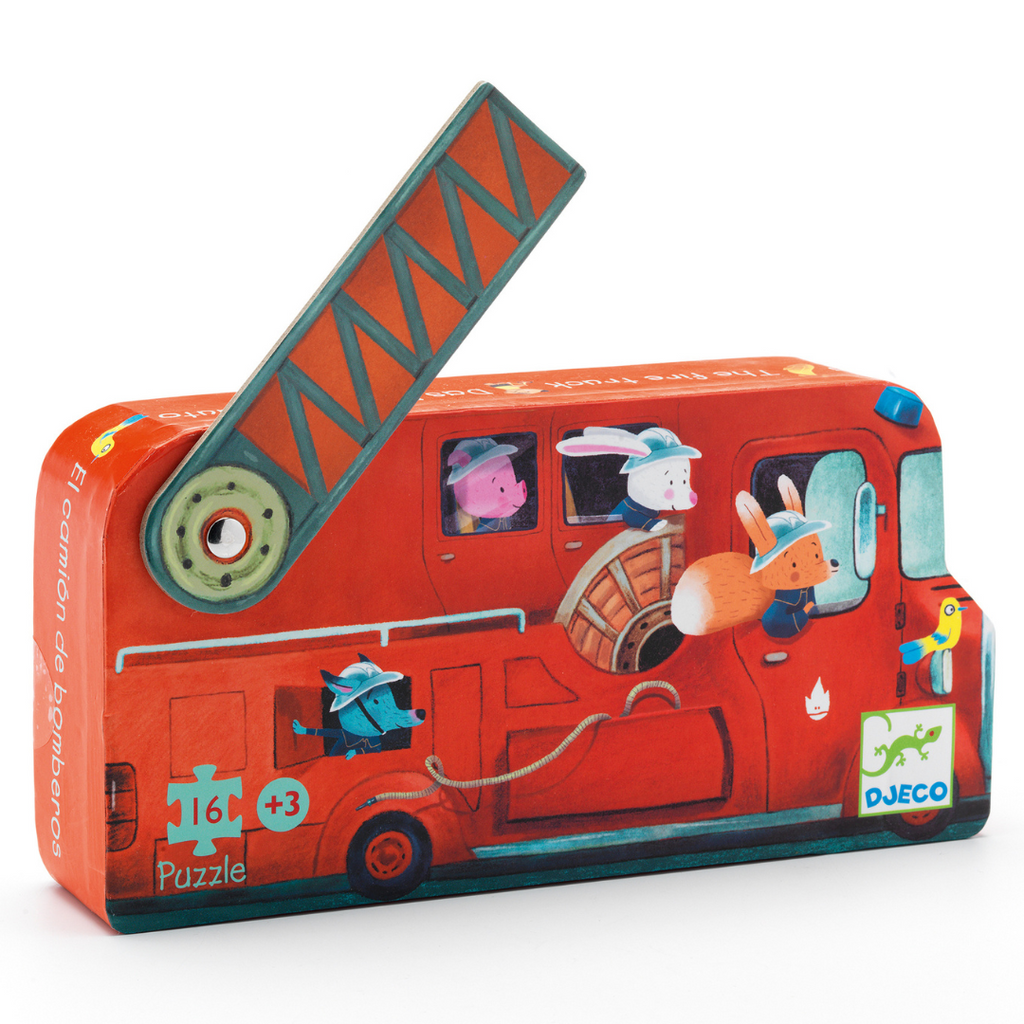 Djeco: Puzzle - Fire Engine - Games & Jigsaws at Acorn & Pip