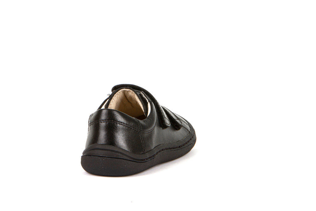 Froddo: Alex Barefoot Velcro School Shoes - Black Leather - Froddo Boys Barefoot School Shoes at Acorn & Pip