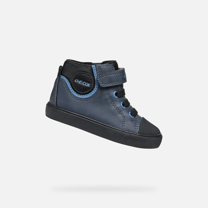 Geox: Gisli Boy Waxed Leather - Navy Boot