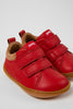 Camper: Peu - Red and Brown Leather and Nubuck Sneakers