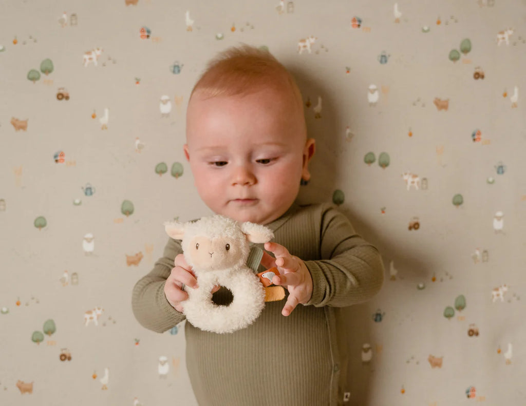 Little Dutch: Sheep Rattle - Little Farm - Baby Toys at Acorn & Pip