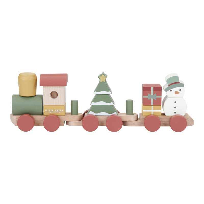 Little Dutch: Christmas Stacking Train - Gifts for Babies & Toddlers at Acorn & Pip