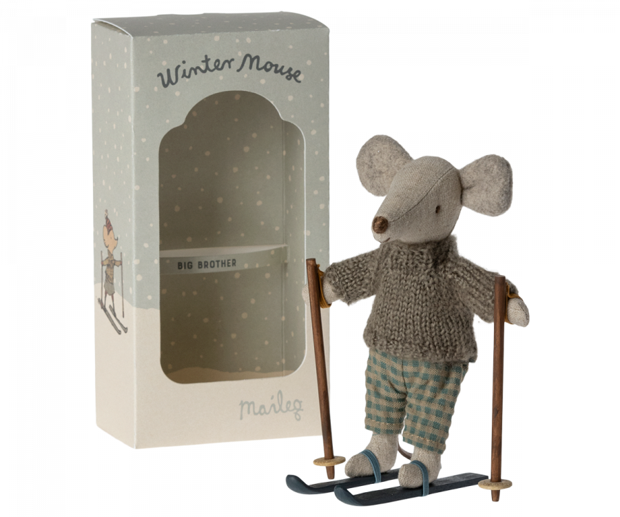 Maileg Winter Mouse Ski Set - Big Brother - Maileg Winter at Acorn & Pip