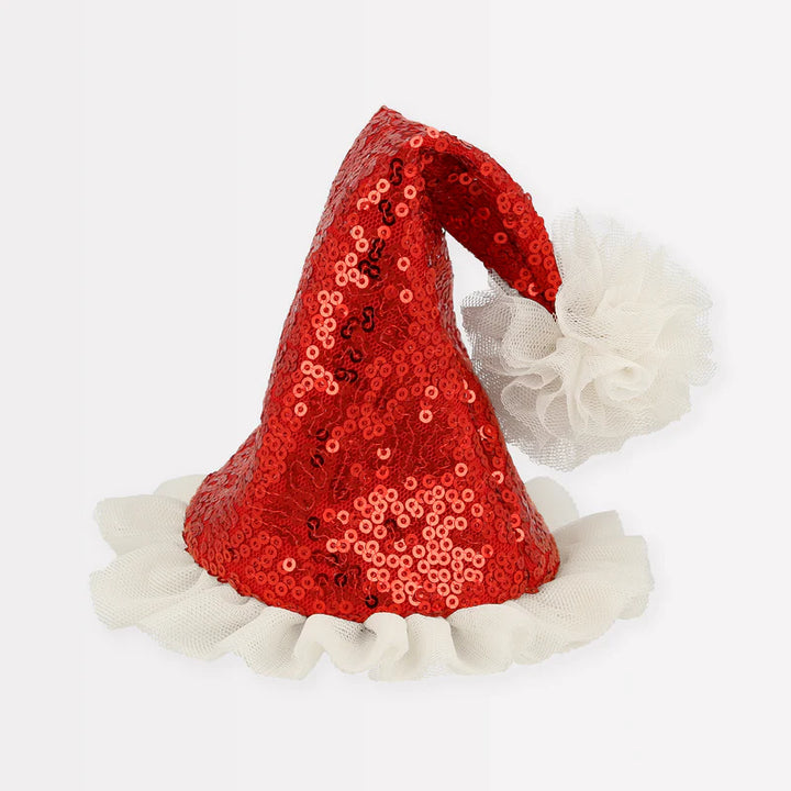 Meri Meri: Sequin Santa Hat Hair Clip
