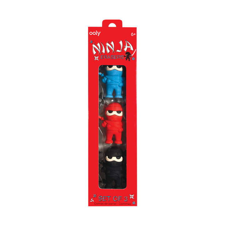 Ooly: Ninja Erasers - Set of 3