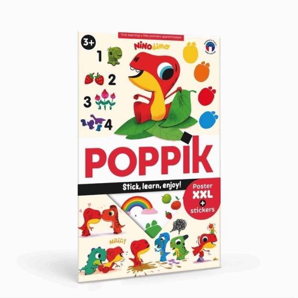 Poppik: Discovery Sticker Poster - Learn With Little Nino – Acorn & Pip