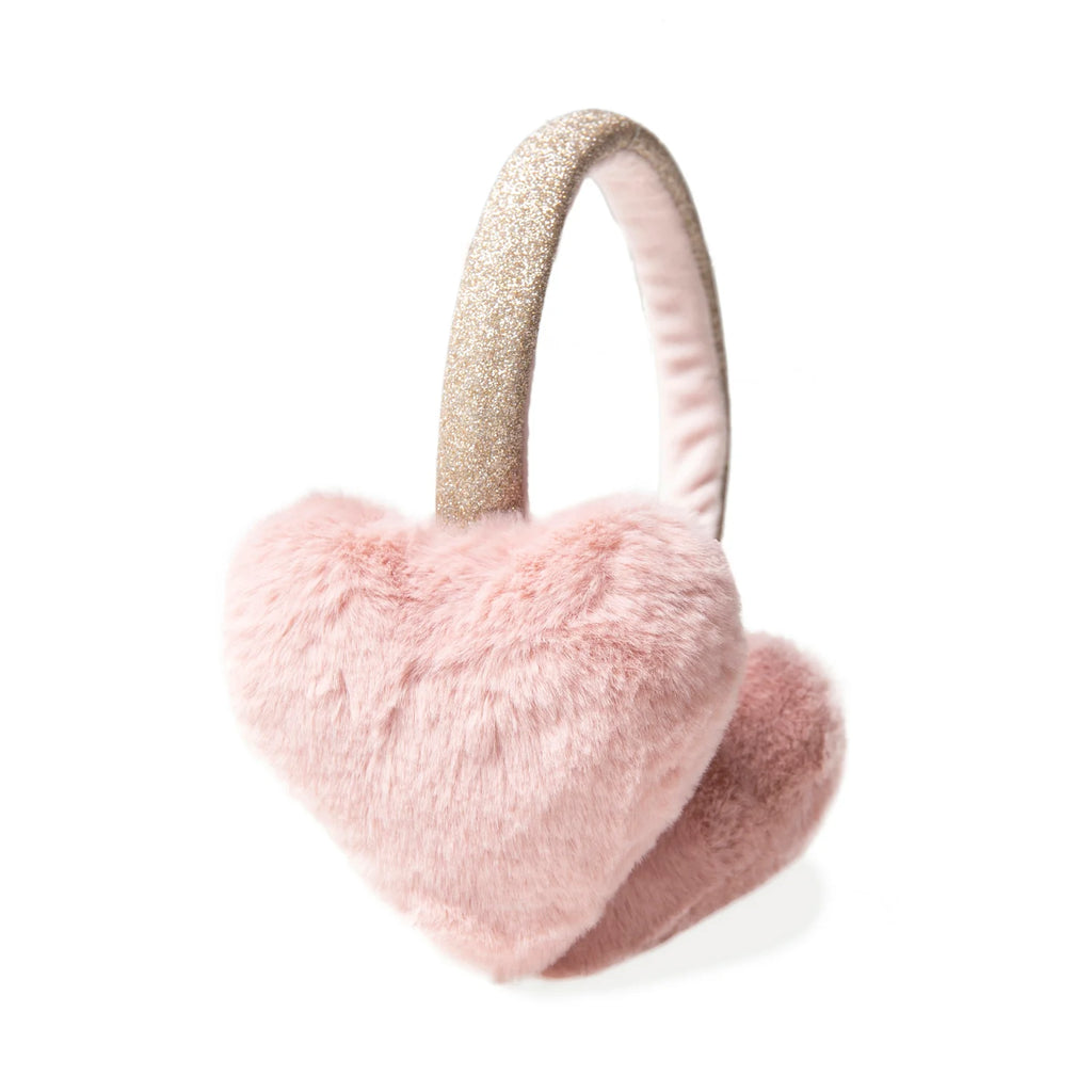 Rockahula: Fluffy Love Heart Earmuffs - Winter Accessories at Acorn & Pip