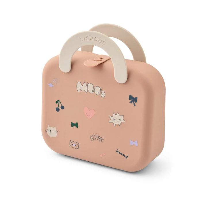 Liewood Elara Foldable Lunchbox - Mood in Pale Tuscany, a quality foldable silicone lunchbox for kids.