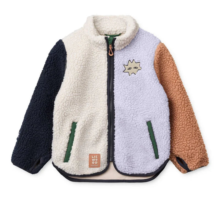Liewood: Nolan Pile Jacket - Mood multi mix 80 (1Y