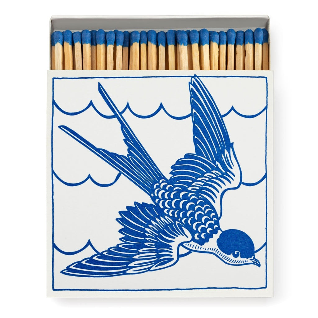 Archivist: Square Matchbox Matches - Swallow - Acorn & Pip_Archivist