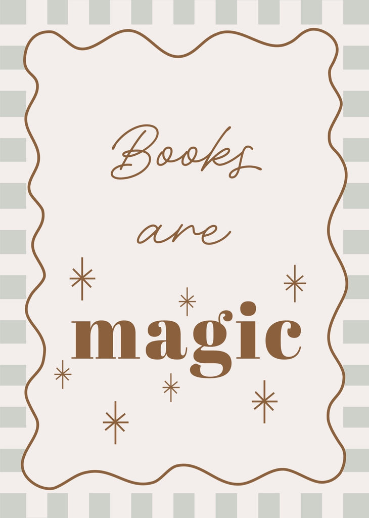 Autumn's Corner: Book Are Magic - Checkerboard Edition - Acorn & Pip_Autumns Corner