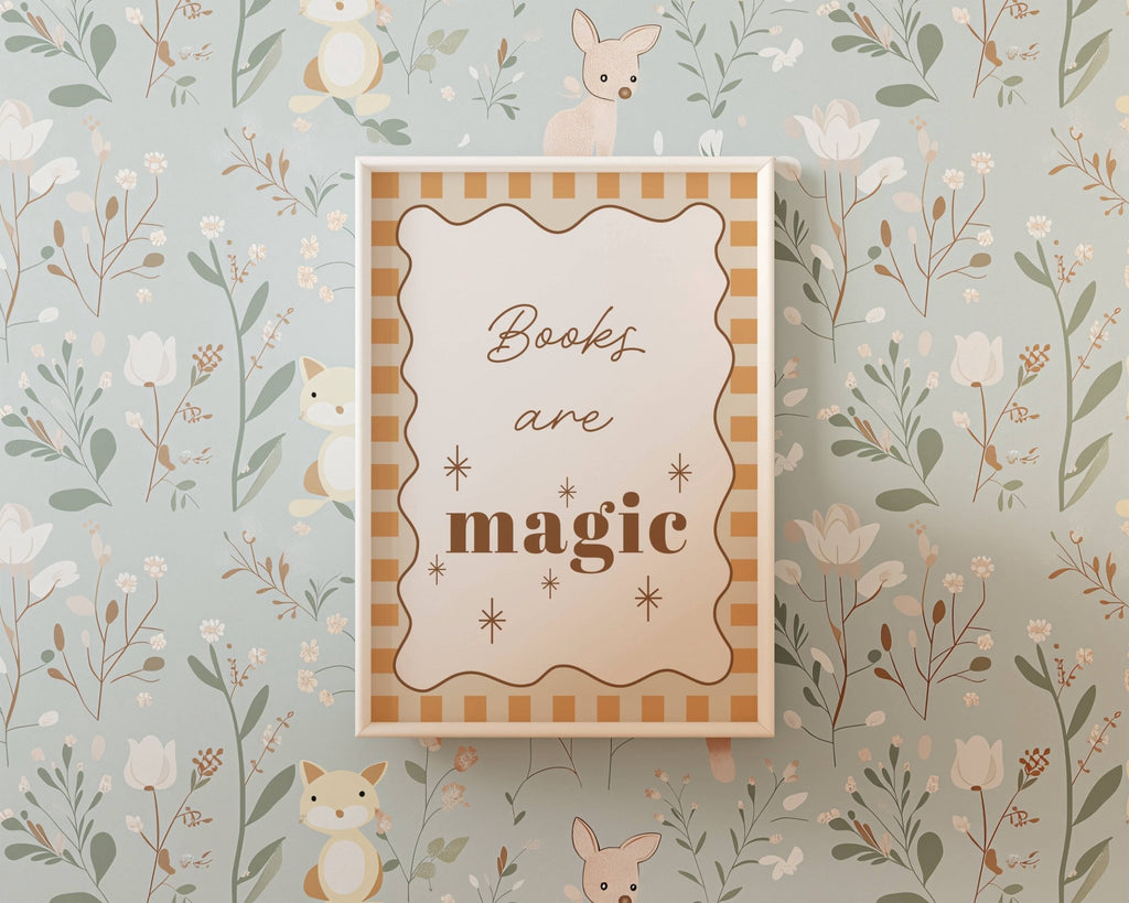 Autumn's Corner: Book Are Magic - Checkerboard Edition - Acorn & Pip_Autumns Corner