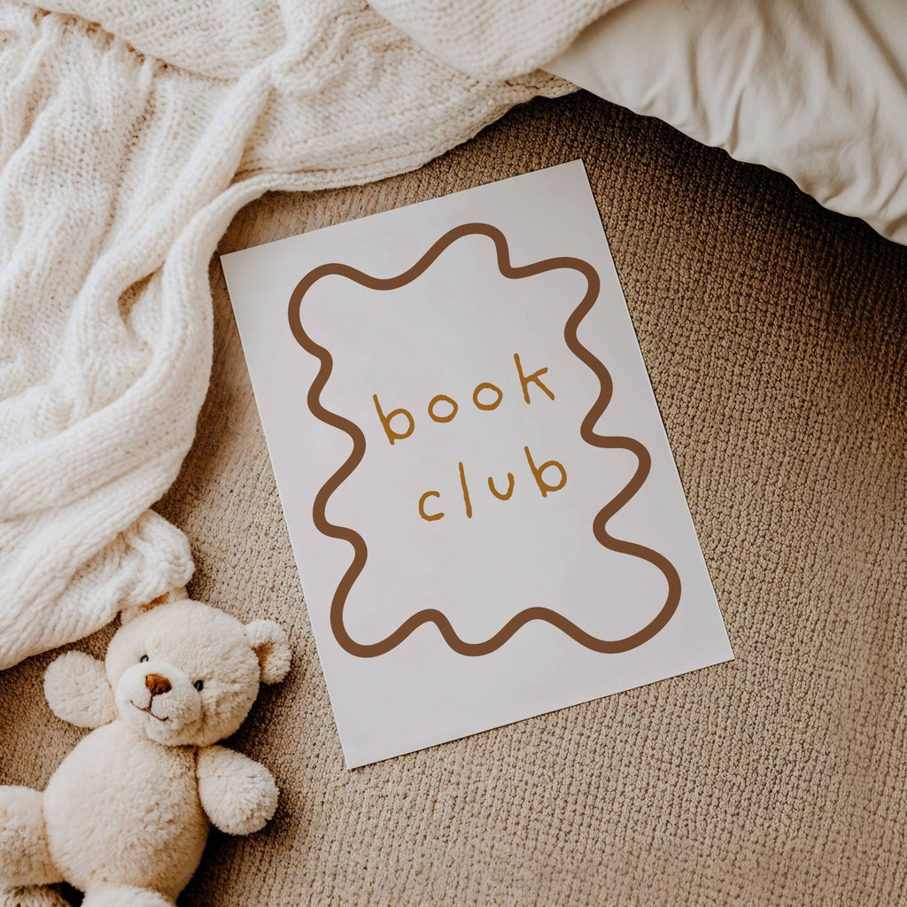 Autumn's Corner: Book Club - Wavy Edition - Fine Art Print - Acorn & Pip_Autumns Corner