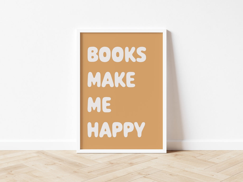 Autumn's Corner: Books Make Me Happy - Fine Art Print - Acorn & Pip_Autumns Corner