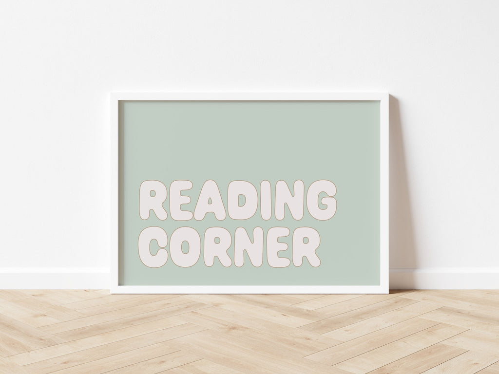 Autumn's Corner: Reading Corner - Fine Art Print - Acorn & Pip_Autumns Corner
