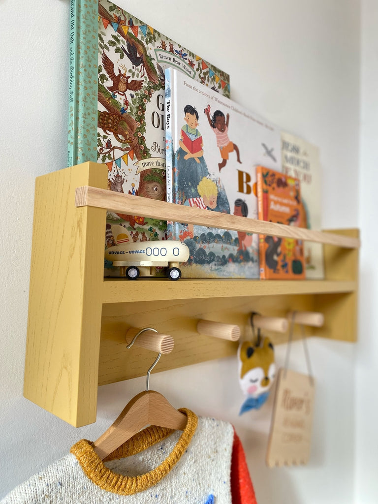 Autumn's Corner - The Colour Pop Peg Rail Bookshelf - Acorn & Pip_Autumns Corner