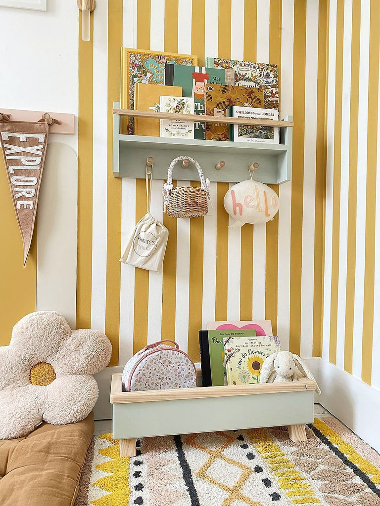 Autumn's Corner - The Colour Pop Peg Rail Bookshelf - Acorn & Pip_Autumns Corner