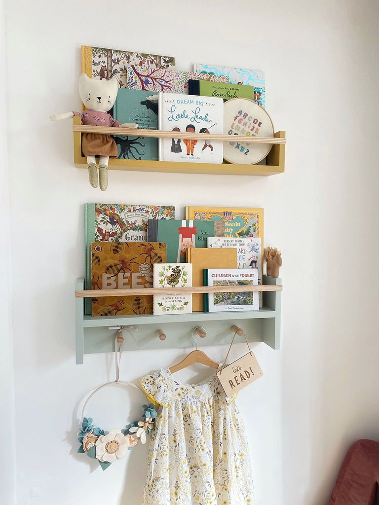 Autumn's Corner - The Colour Pop Peg Rail Bookshelf - Acorn & Pip_Autumns Corner