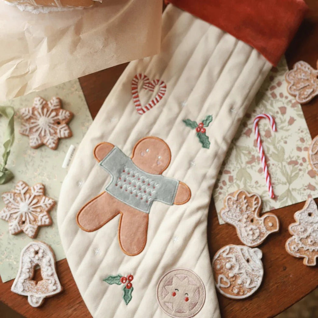 Avery Row: Christmas Stocking - Gingerbread - Acorn & Pip_Avery Row