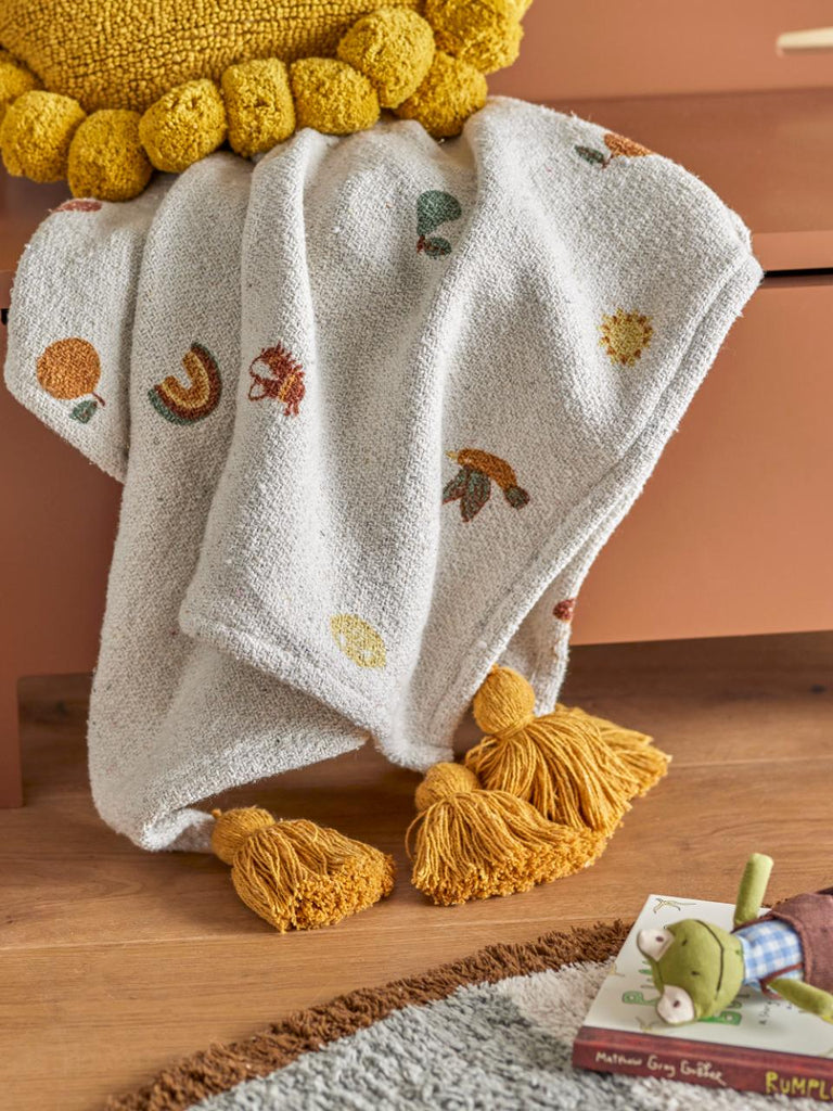 Bloomingville: Agnes Throw, Nature, Recy - Acorn & Pip_Bloomingville