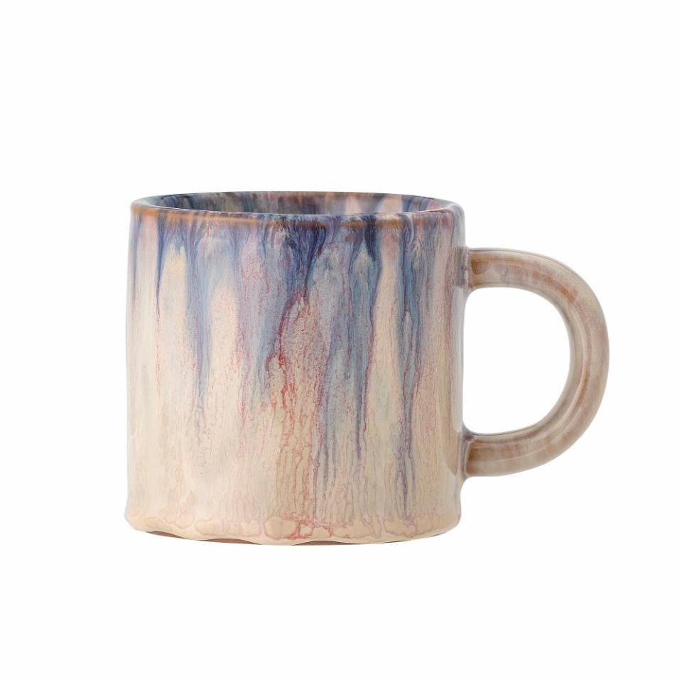 Bloomingville: Amalia Cup, Blue, Stone wear Mug - Acorn & Pip_Bloomingville