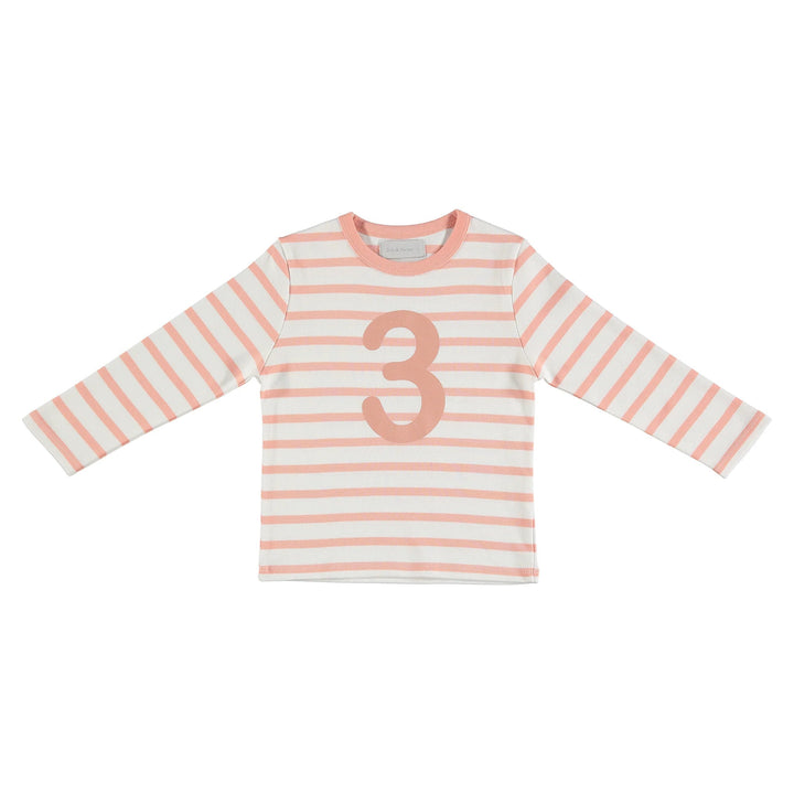 Bob + Blossom: Number Tee - Shrimp - Acorn & Pip_Bob & Blossom