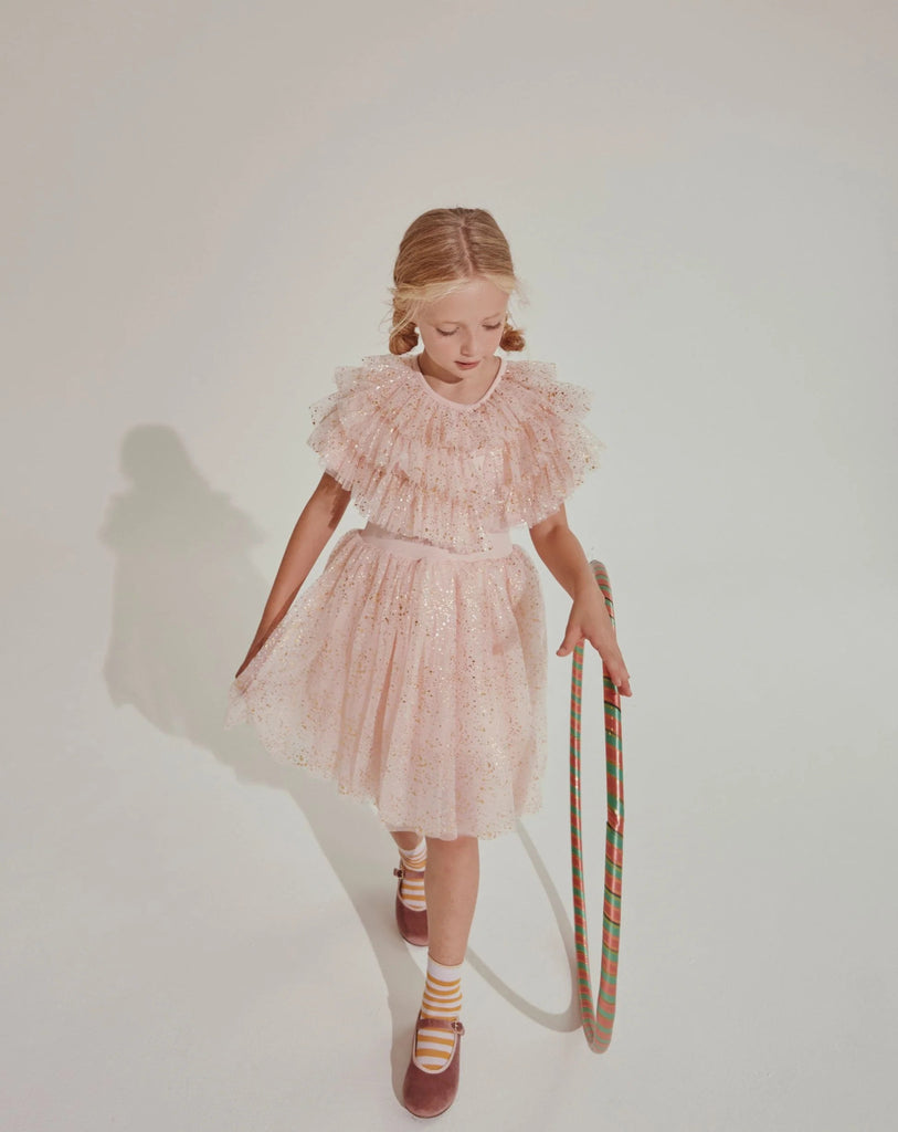 Bob & Blossom: Pale Pink Sparkle Layer Cape - Acorn & Pip_Bob & Blossom