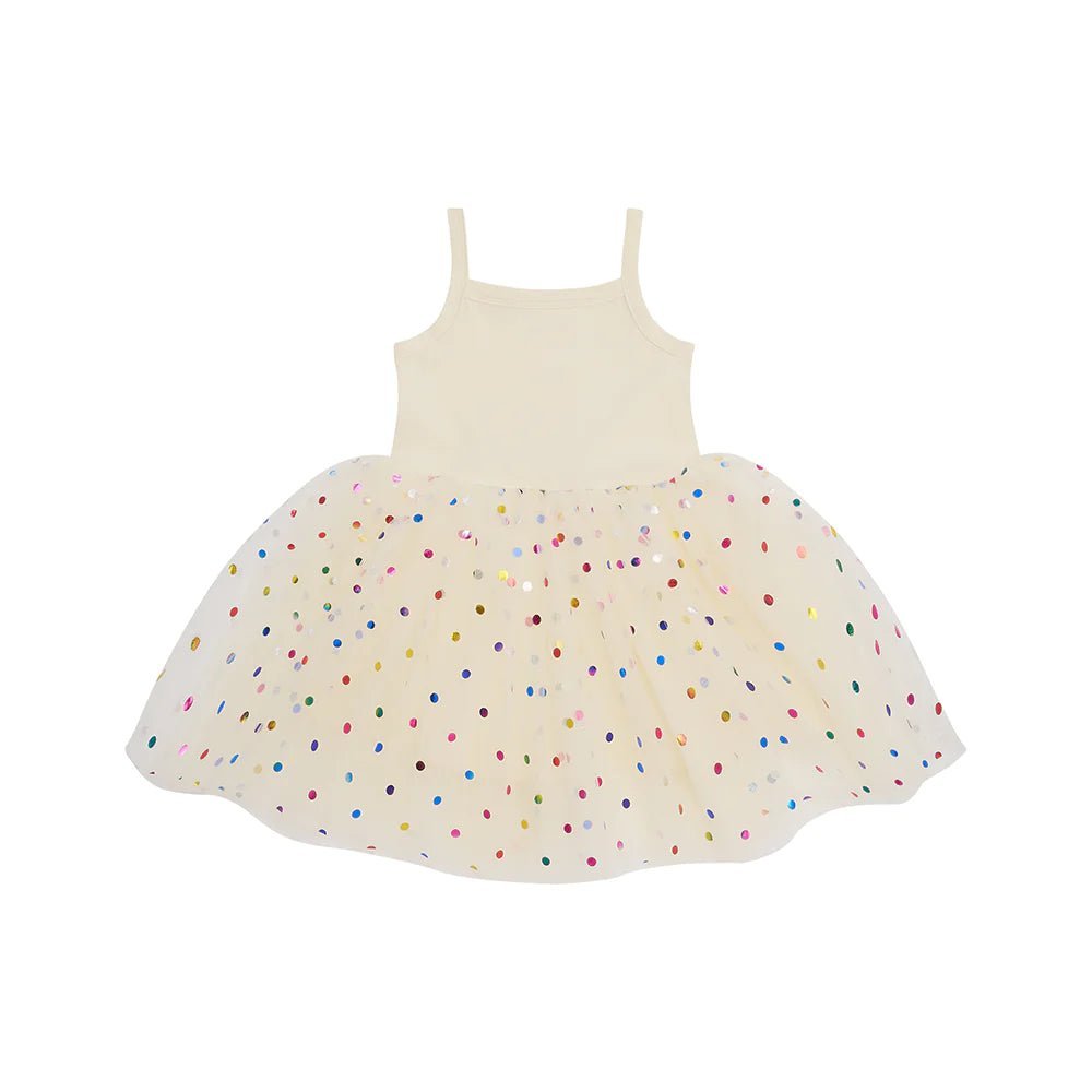 Bob & Blossom: Vanilla Spot Dress - Acorn & Pip_Bob & Blossom