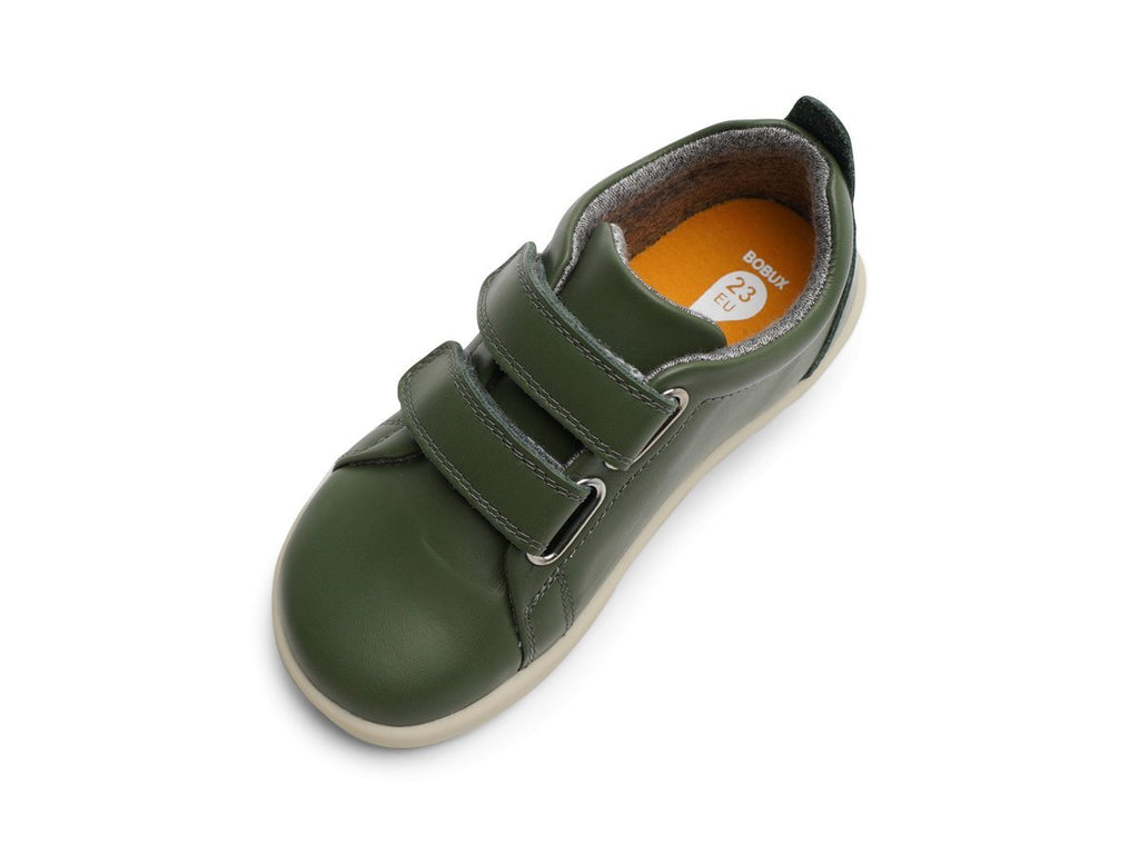 Bobox: Kid+ Grass Court Kids Trainers - Forest Green - Acorn & Pip_Bobux