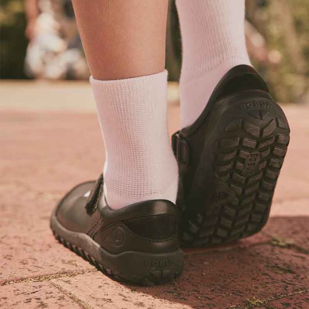 Bobux: Hula Barefoot Girls School Shoe - Black - Acorn & Pip_Bobux