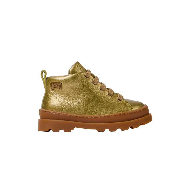 Camper Brutus gold leather ankle boot