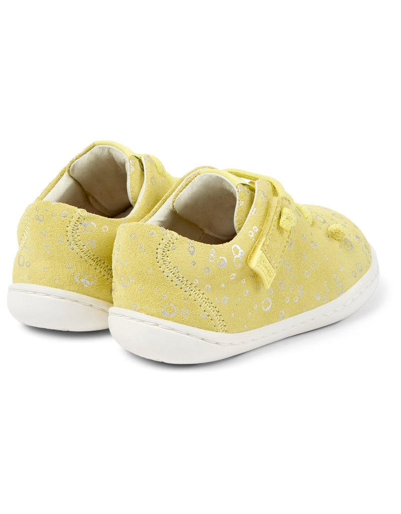 Camper: Peu Cami Velcro Kids Shoes - Yellow Bubbles - Acorn & Pip_Camper