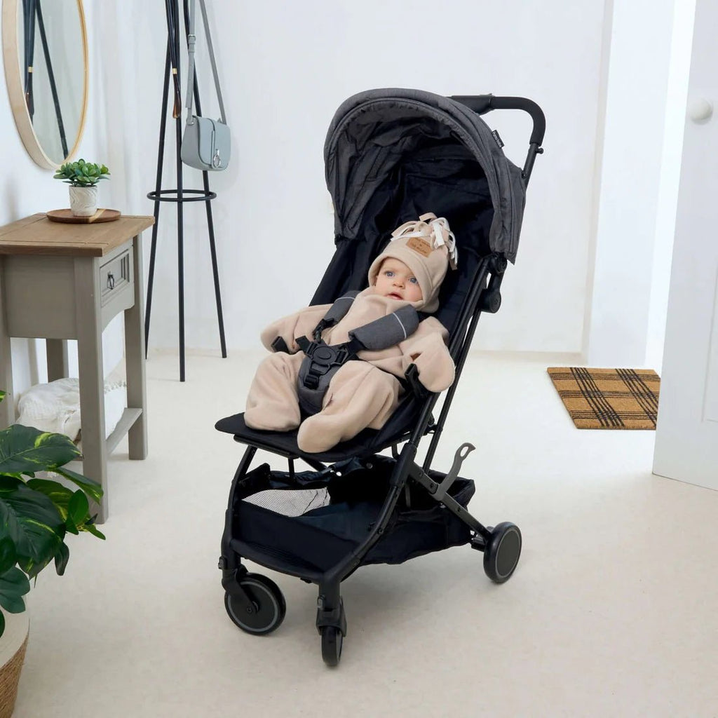 Clair de Lune: Star Fleece Baby Wrap Blanket (6 - 12 months) Beige - Acorn & Pip_Clair de Lune