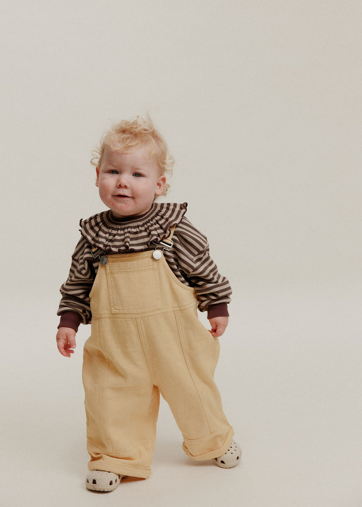 Blythe honey dungarees worn