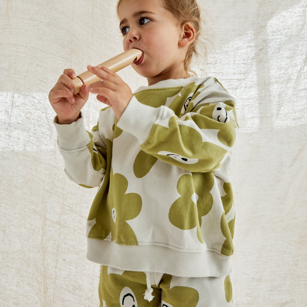 Claude & Co: Smiley Splodge Print Kids Sweater - Acorn & Pip_Claude & Co
