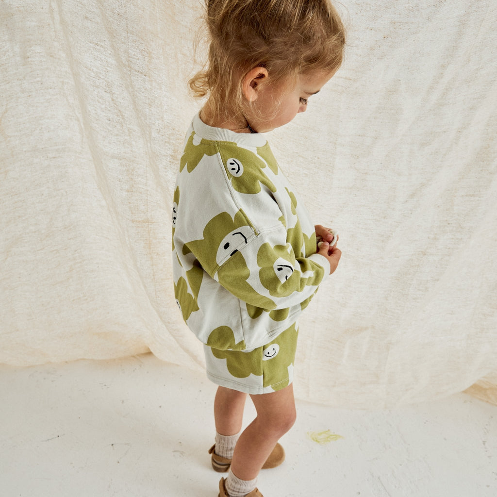Claude & Co: Smiley Splodge Print Kids Sweater - Acorn & Pip_Claude & Co