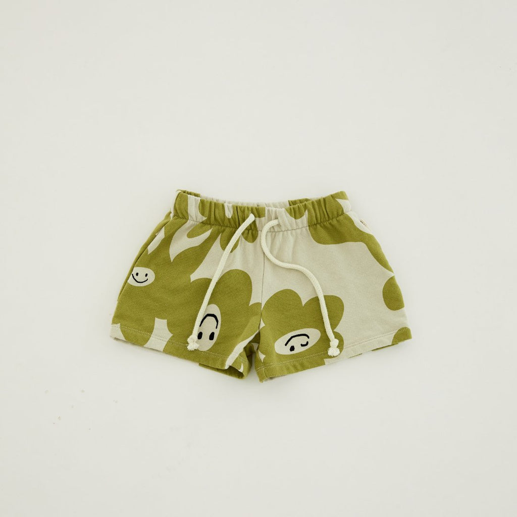 Claude & Co: Smiley Splodge Print Sweat Shorts - Acorn & Pip_Claude & Co