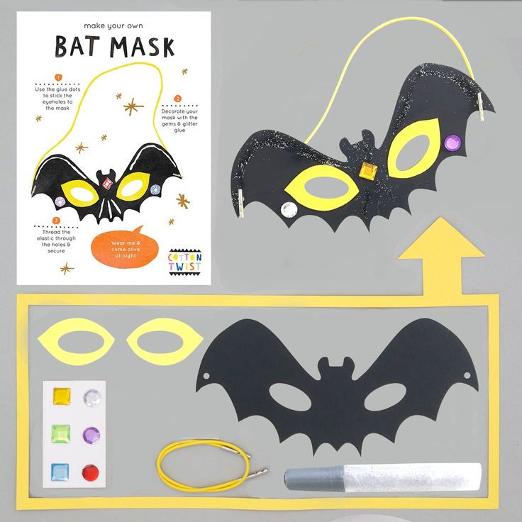 Cotton Twist: Bat Mask - Acorn & Pip_Cotton Twist